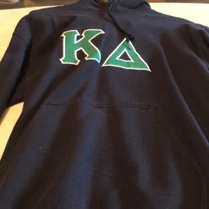 Kappa Delta hooded sweatshirt black size small